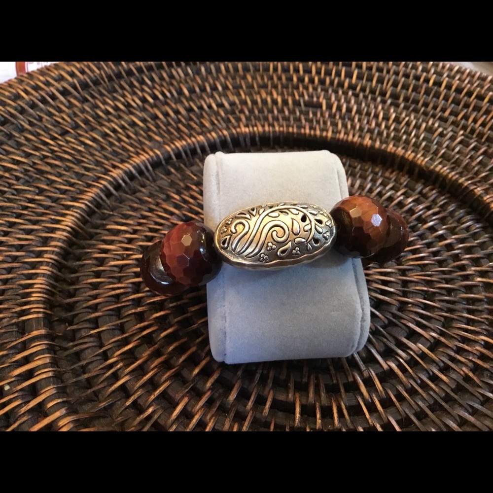 Beautiful Sterling Silver & Dragon Eye Bracelet